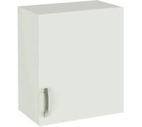 Meuble haut de cuisine 1 porte coloris blanc - Hauteur 70 x Longueur 60 x profondeur 35 cm