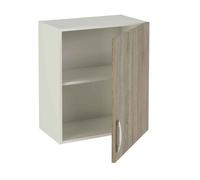 Meuble haut de cuisine 1 porte coloris chêne cortez - Hauteur 70 x Longueur 60 x profondeur 35 cm