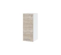 Meuble haut de cuisine Bellissi Noyer Blanchi 1 porte L 30 cm - Cuisineandcie
