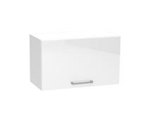 Meuble haut de cuisine coloris blanc avec 1 porte - longueur 60 x profondeur 28 x hauteur 36 cm