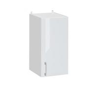 Meuble haut de cuisine Eco Blanc Brillant 1 porte L 30 cm - Cuisineandcie