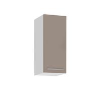Meuble haut de cuisine ""Salma"" - Taupe/Blanc - L 30 x H 72 cm