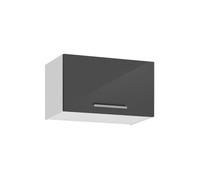 Meuble haut de hotte ""Salma"" - Gris graphite/Blanc - L 60 x H 36 cm
