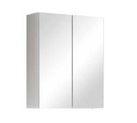 Meuble haut de salle de bain - Sofia - Miroir intégré - Éclairage LED - Étagères réglables
