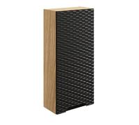 Meuble haut de salle de bain - VIVALDI - Ocean Black - 35 cm - 1 porte - Design moderne et élégant