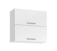 Meuble haut double de cuisine ""Salma"" - Blanc - L 80 x H 72 cm
