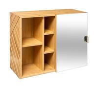 Meuble Haut Porte Miroir Bath'n Modul 5Five - Naturel