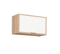 Meuble haut pour hotte de cuisine ""Vanessa"" - Beige/Blanc - L 60 x H 36 cm