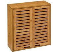 Meuble haut salle bain 2 portes bambou Sicela 5five Beige G