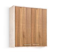 5five Meuble haut 2 portes Côme effet travertin