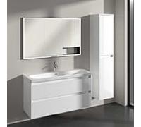 Meuble haut Villeroy und Boch C80101VE 2 portes, 350 x 1700 x 349 mm, Blanc brillant / Blanc brillant