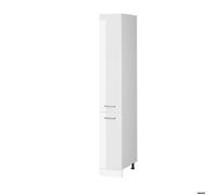 Vicco Meuble haute de cuisine "R-Line", Blanc Haute brillance, 30cm | 2 portes coulissantes · 5 Tablettes · Pieds réglables en hauteur · Librement combinable · ✓ Beaucoup de rangement