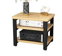 Meuble Hi-FI Et AV À 2, 3 Ou 4 Niveaux - Support pour Récepteur, Amplificateur, Console De Jeux Et Équipement Home Cinéma - Étagère pour Enceintes Et Unité De Rangement(62 * 50 * 65cm(3Tier))