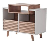Meuble Hi-Fi NorStone Oslo 800 Blanc et Chêne