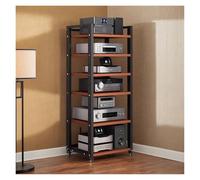 Meuble HiFi Support Audio Vidéo De 55 Pouces De Haut, Support De Composant Multimédia, Meuble TV Stéréo, Étagère d'angle, Lecteur CD, Appareils De Jeu, Récepteur, Amplis, Platine, Haut-Parleur, Boîte