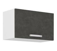 Meuble hotte porte basculante - Gris mat - L 60 x 31,6 x H 36 cm - LASSEN