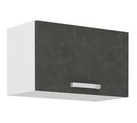 Meuble hotte porte basculante - Gris mat - L 60 x 31,6 x H 36 cm - LASSEN