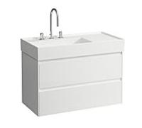 Meuble-lavabo Laufen H4039521122601 88,2 x 51,5 x 44,8 cm, 2 tiroirs, blanc mat