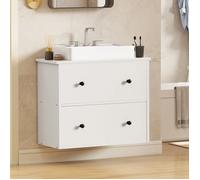 Meuble-lavabo mural YITAHOME avec 2 tiroirs, blanc