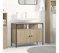 Meuble Lavabo Salle de Bain vidaXL Chêne Sonoma 80x30x60 cm Bois d'ingénierie