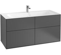 Meuble-lavabo Villeroy & Boch Finion, 1196x591x498mm, avec éclairage LED, G05000HB, Couleur: pivoine