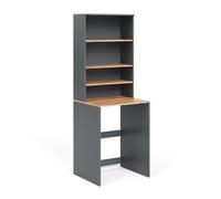 Meuble lave-linge Vicco Anthracite/Chêne Goldkraft Viktor 66x88x60 cm - Meuble de salle de bain pour lave-linge, espace de rangement supplémentaire au-dessus de l'appareil pour lessives et accessoires