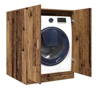 Meuble lave-linge - vidaXL - Vieux bois - 70,5x71,5x91,5 cm - 2 portes