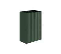 Meuble lave-main VAHIRA MDF strié porte réversible Vert H60 x L40 x P22 cm
