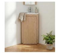 Meuble lave-mains d'angle SORRENTO avec vasque en résine