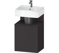 Meuble Lave-Mains Duravit Qatego porte droite 440x350mm Graphite Super Mat QA4076R80800000