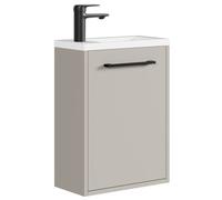 Meuble Lave-mains Florence 40 x 22 cm - Cashmere - Meuble sous vasque avec fermeture douce
