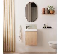 Meuble lave-mains LISA + miroir ovale