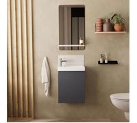 Meuble lave-mains LISA + miroir tablette
