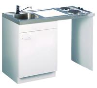 Meuble lave-vaisselle 118,5x57x82 cm avec jambage, 1 porte, profondeur 60 cm, blanc Réf 200154