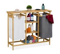 Meuble linge Bac linge sale Meuble linge sale Panier rangement salle bain