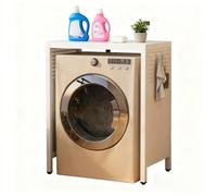 Meuble Machine à Laver Armoire Machine Laver Meuble Rangement Machine A Laver Réglables Acier Structure En Acier Capacité De Charge 300kg Pour Essoreuses Buanderies De Petite white A