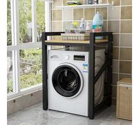 Meuble Machine à Laver et Seche Linge, Kit de Superposition Lave linge Seche Linge, 3 Hauteurs Réglables pour Buanderie, Salon, Capacité Charge 300kg, 65 * 55 * 105 CM