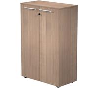 Meuble mi-haut Flore - L.83 x H.119 cm - 2 portes - Noyer