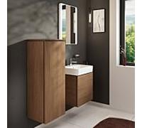 Meuble mi-haut Hansgrohe Xilesa E 54283550 400x350mm, charnière de porte à gauche, chêne cachemire