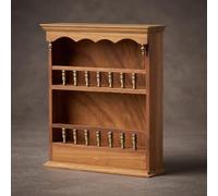 Meuble Miniature en Bois Mural, Color to 2 | Étagère Murale Miniature, Style Classique, pour Vitrine D'exposition