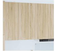 Meuble mural cuisine Chêne Sonoma 60 x 31 x 100 cm - Armoire suspendue 3 étagères 2 portes VIDAXL
