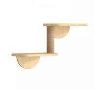 Meuble mural d'escalade pour chat - Étagère murale en bois pour chat - Pour dormir, jouer, escalader et se détendre - Peut facilement supporter jusqu'à 15,9 kg