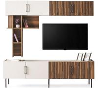 Meuble mural moderne Meubles en bois design RTV Armoire murale Étagères 3pcs Set