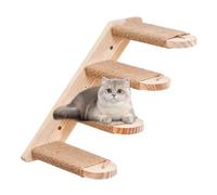 Meuble mural pour chat et un Petrch pour les niveaux d'escalade intérieurs des chats pour les niveaux d'escalade des chats muraux fabriqués en bois de pin naturel | Étagère d'escalade pour chats