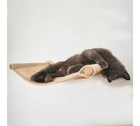 Meuble mural pour chat pour dormir et se détendre, marches avec corde de chanvre, escaliers et étagères, échelle à 3 couches