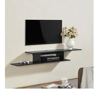 Meuble mural pour TV Støvring 21 x 150 x 25 cm noir