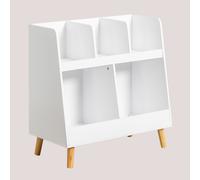 Meuble Organiseur En Mdf Tom Kids Blanc