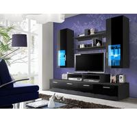 Meuble-paroi complet 2x support TV/2x étagère/2x armoire murale 6pcs JVmoebel