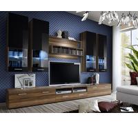 Meuble-paroi complet 3x support TV/étagère murale/4x armoire murale 8pcs JVmoebel