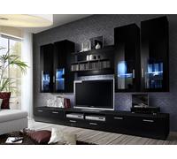 Meuble-paroi complet 3x support TV+étagère murale+4x armoire murale 8pcs JVmoebel